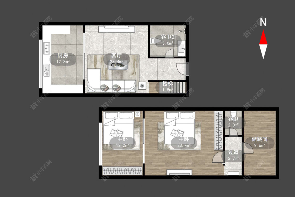 吾悦广场金苹果公寓房源户型图 常州吾悦广场金苹果公寓在售二手房源户型图_小牛看房