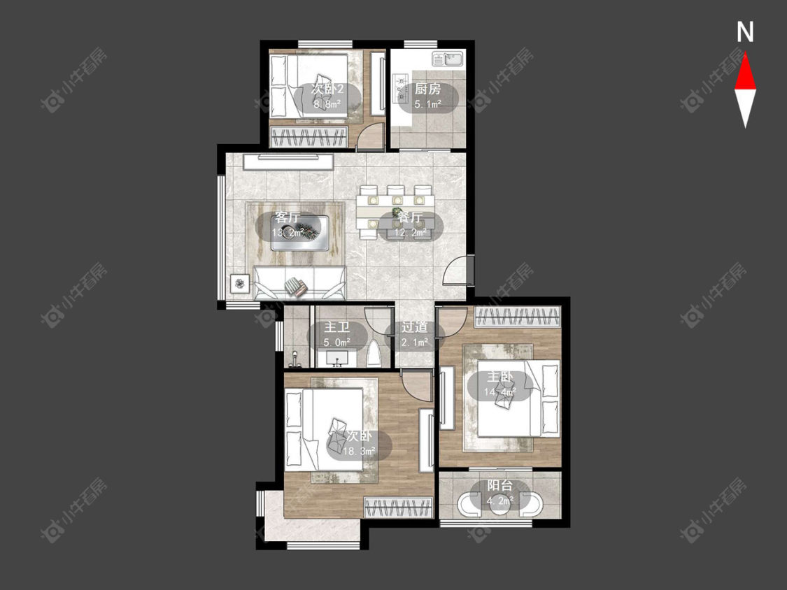 常州枫逸人家在售二手房源户型图_小牛看房