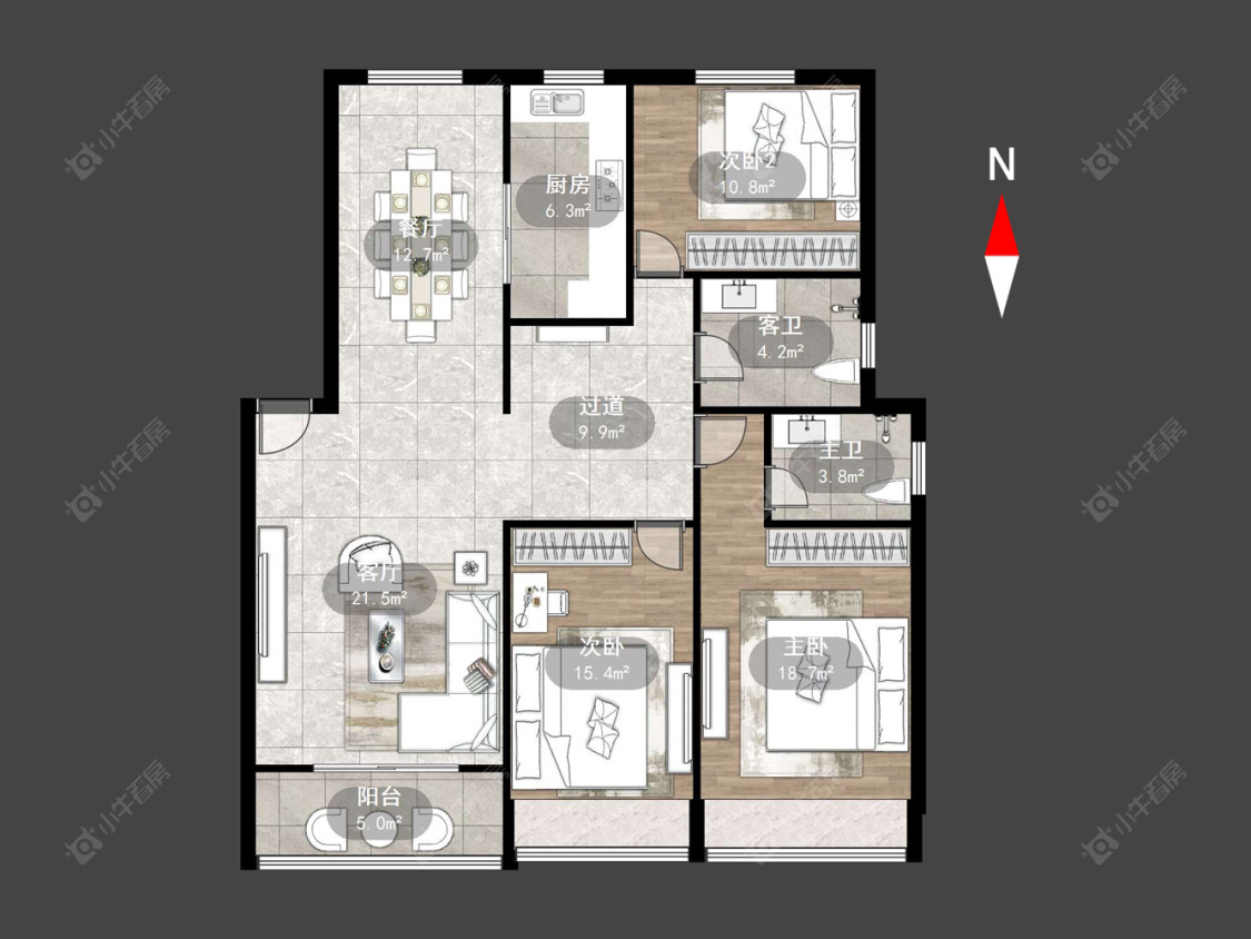 迎宾花园房源户型图 常州迎宾花园在售二手房源户型图_小牛看房