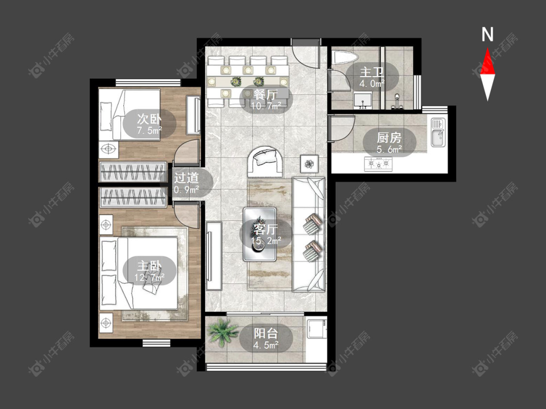 世纪华城东区房源户型图 常州世纪华城东区在售二手房源户型图_小牛看房