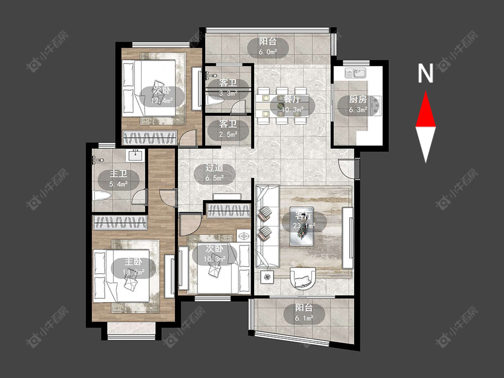 常州丰乐公寓北区在售二手房源户型图_小牛看房