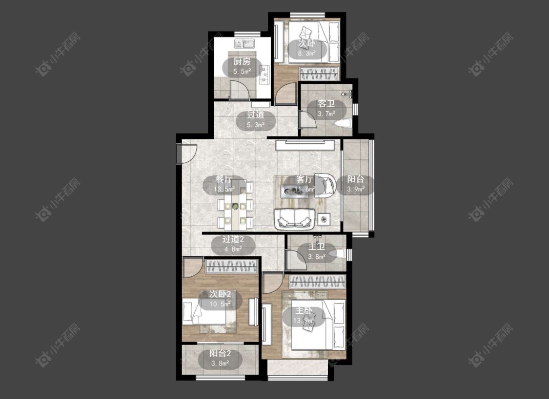 三江公园房源户型图 常州三江公园在售二手房源户型图_小牛看房