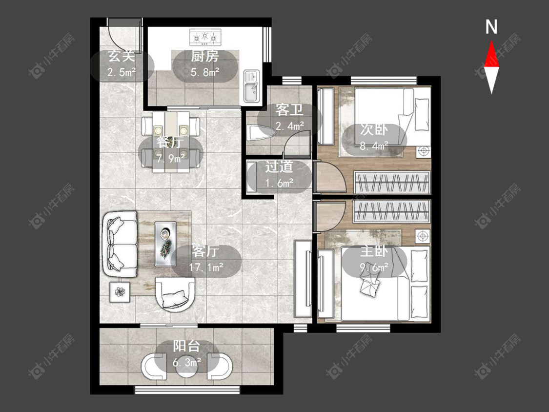 常州山水雅居在售二手房源户型图_小牛看房