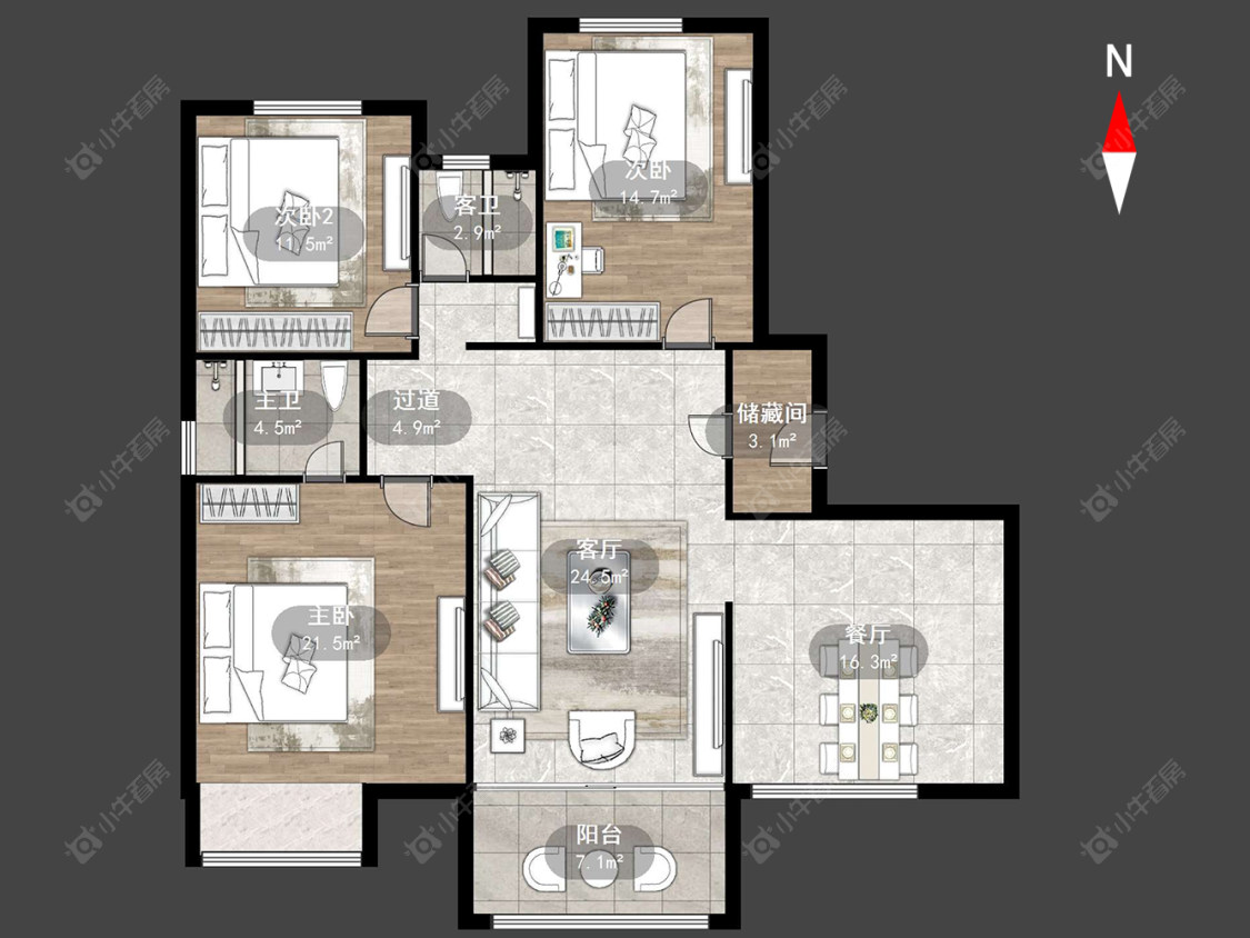 常州广嘉东郡在售二手房源户型图_小牛看房