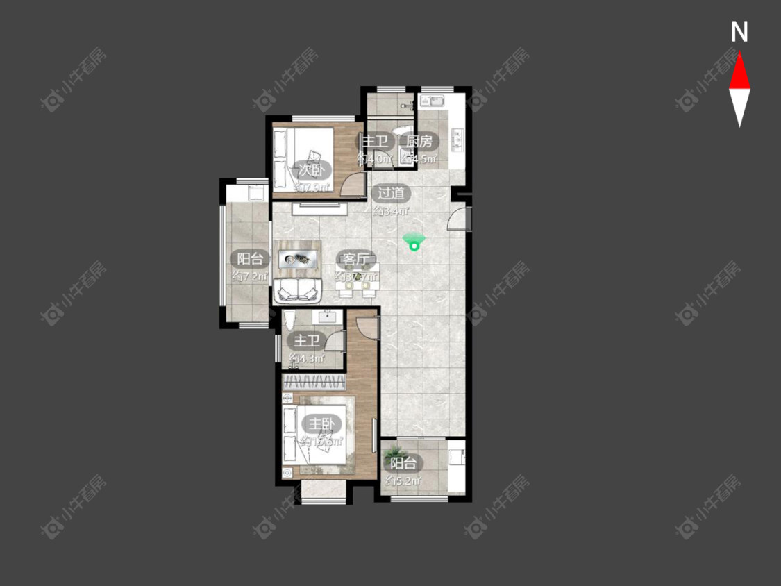 常州河枫御景花苑在售二手房源_小牛看房