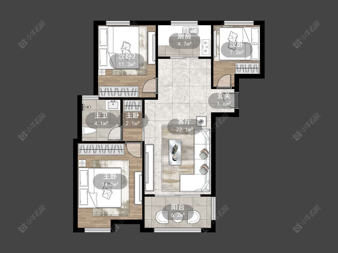 丹阳惠和苑在售二手房源户型图_小牛看房