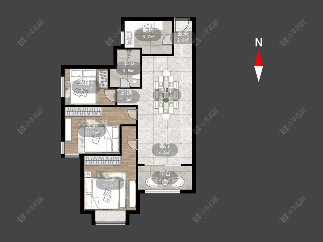 常州雅居乐星河湾在售二手房源户型图_小牛看房