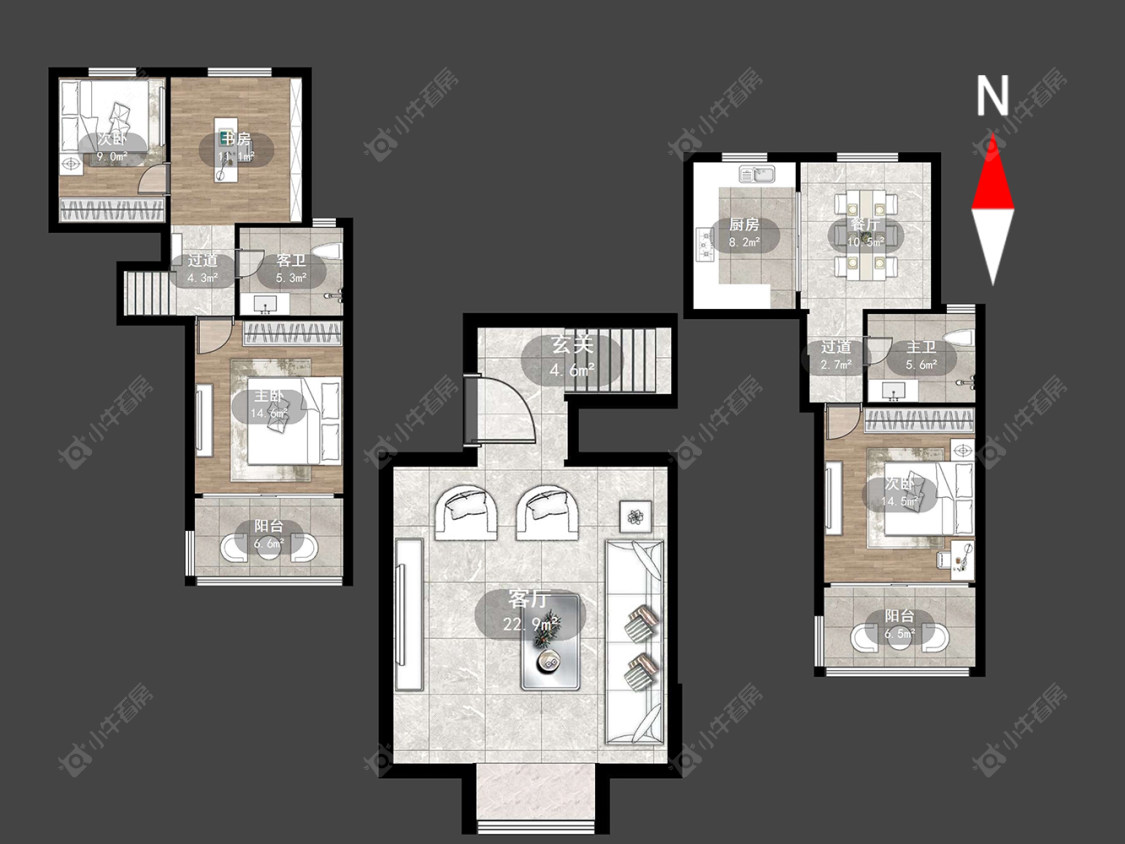 常州阳光花园(新北)在售二手房源户型图_小牛看房