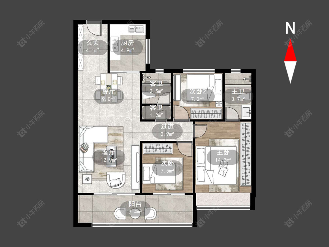 碧桂园碧玥和鸣房源户型图 常州碧桂园碧玥和鸣在售二手房源户型图_小牛看房
