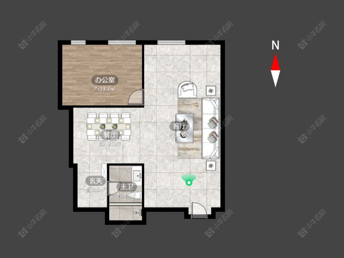 常州牡丹珑庭在售二手房源户型图_小牛看房
