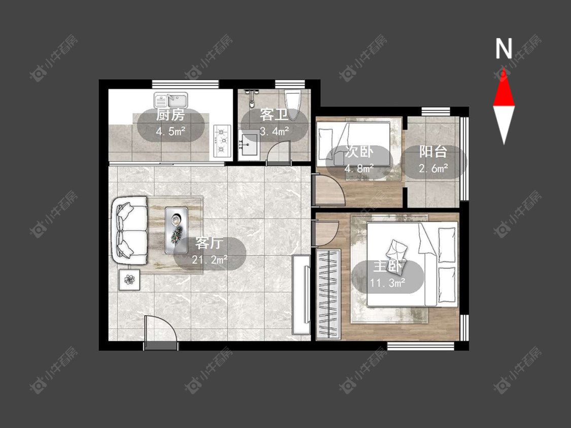 常州翠园世家在售二手房源户型图_小牛看房