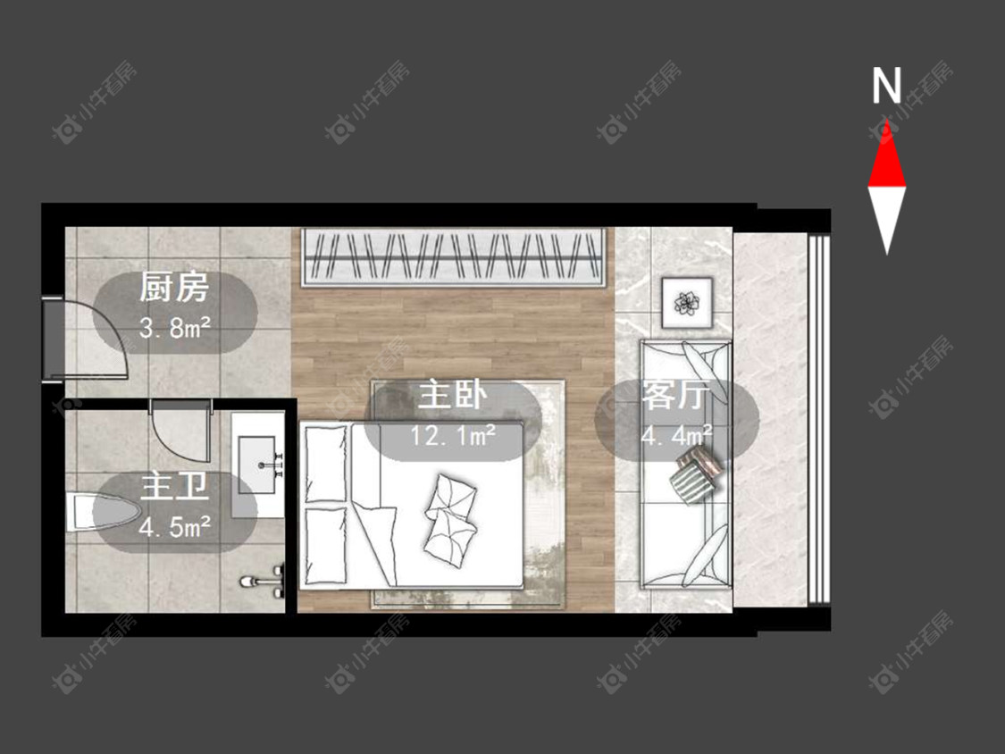常州五洲国际在售二手房源户型图_小牛看房