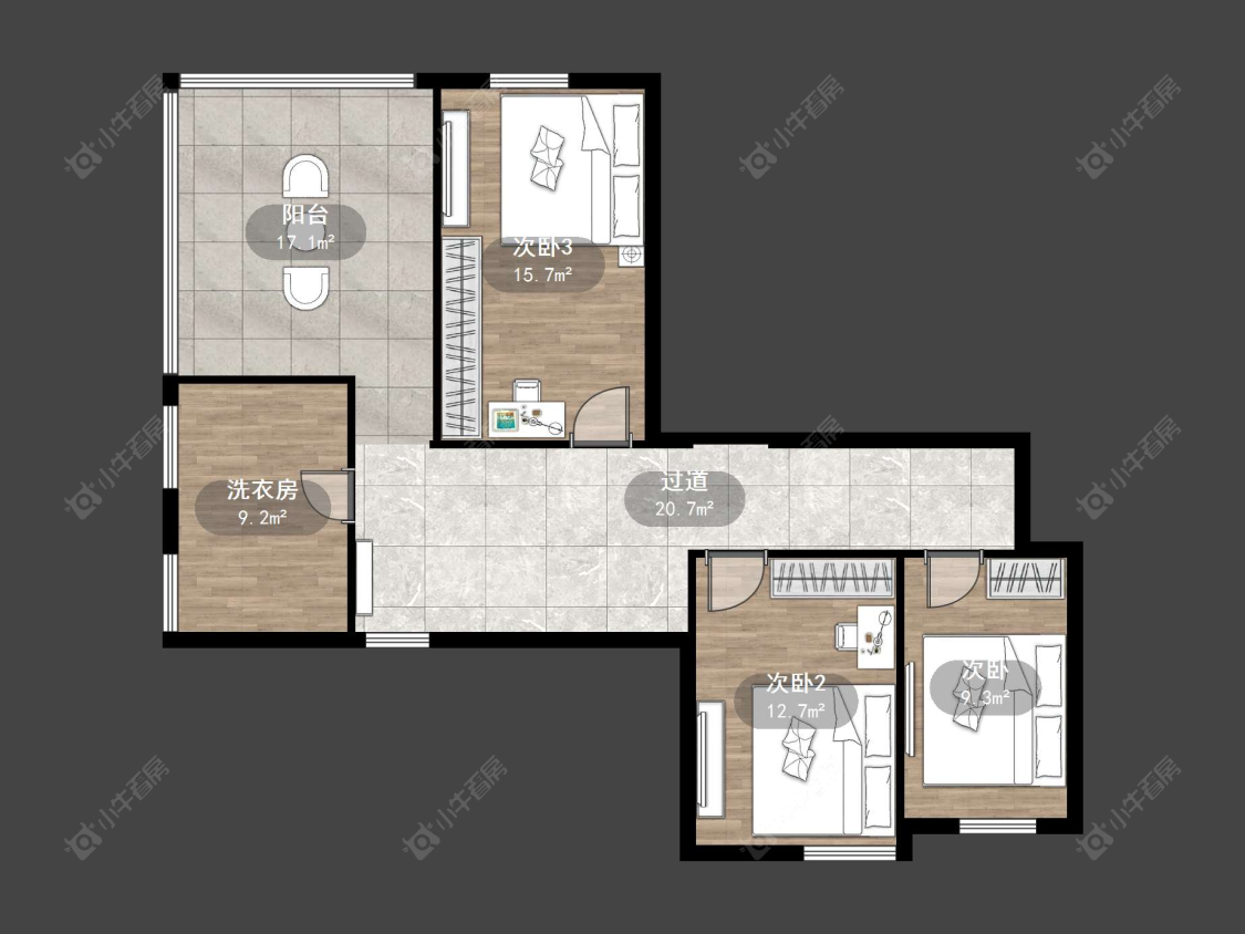 丹阳天波城在售二手房源户型图_小牛看房