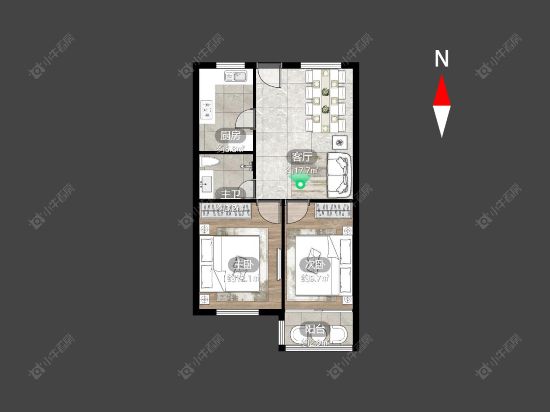 常州县学街在售二手房房源户型图_小牛看房