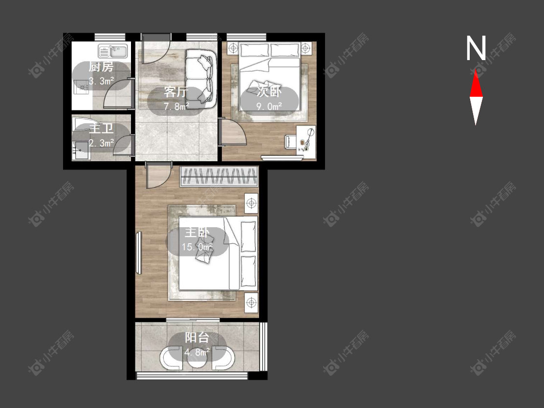 丽华一村房源户型图 常州丽华一村在售二手房源户型图_小牛看房