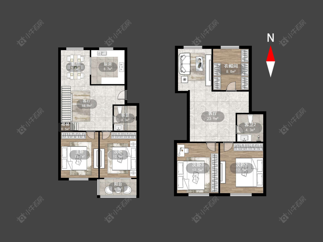 常州虹景花园一期在售二手房源户型图_小牛看房
