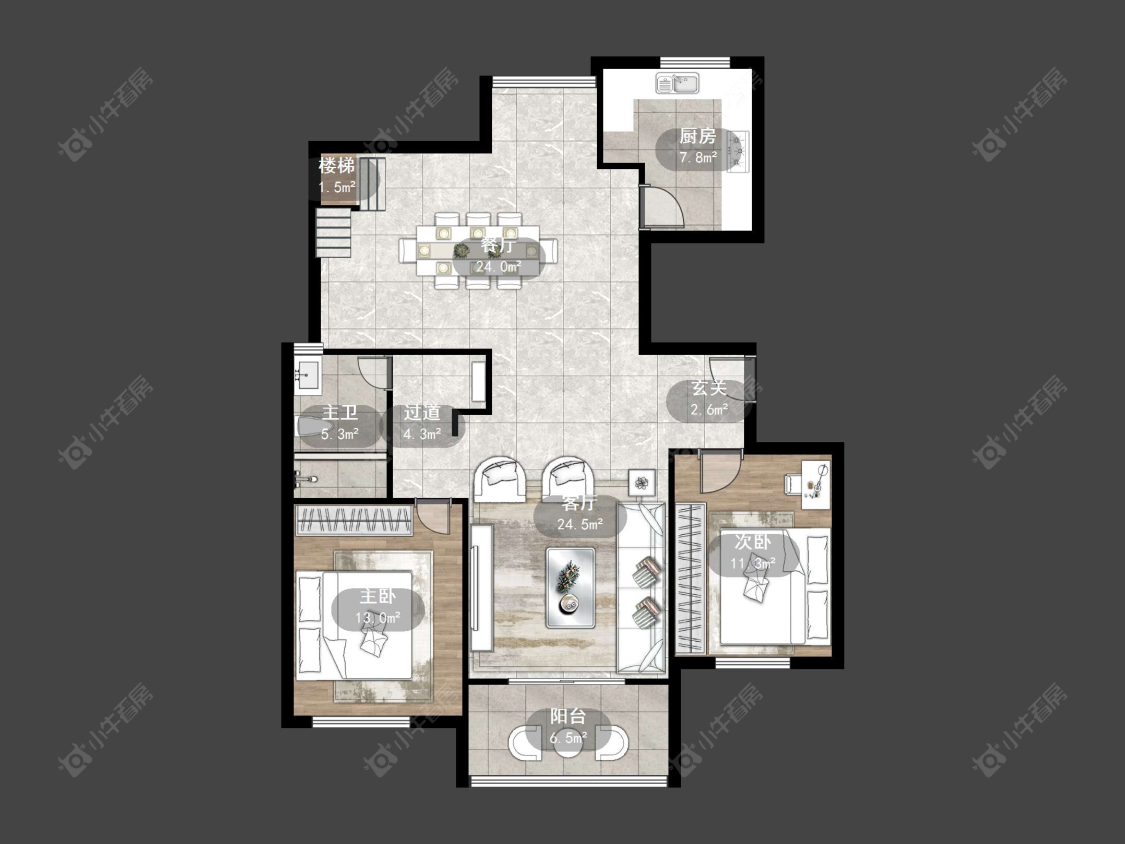 丹阳御珑湾(丹阳)在售二手房源户型图_小牛看房