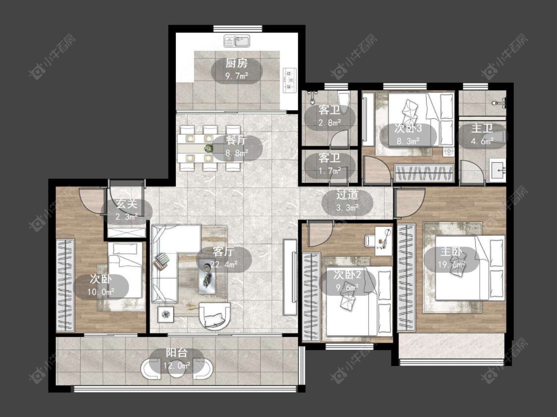 常州龙湖华盛·天曜在售二手房源户型图_小牛看房