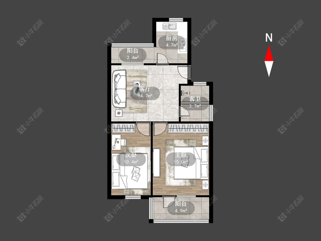 常州红东二村在售二手房源户型图_小牛看房