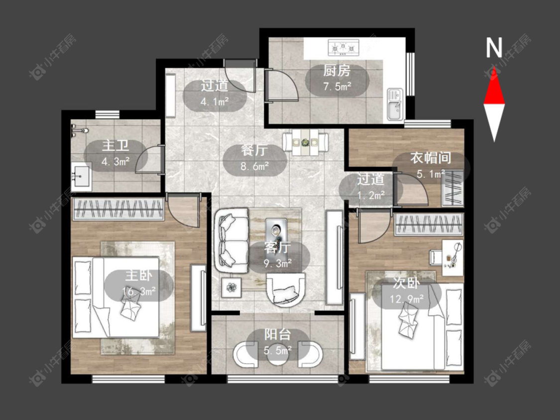 香溢紫郡三期房源户型图 常州香溢紫郡三期在售二手房源户型图_小牛看房