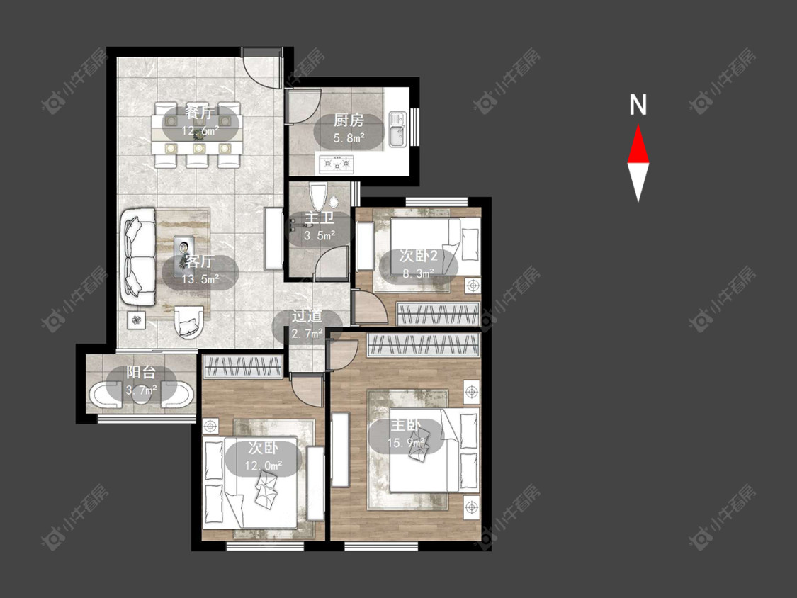 常州绿都万和城七区在售二手房源户型图_小牛看房