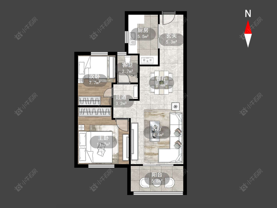常州东青馨苑在售二手房源户型图_小牛看房