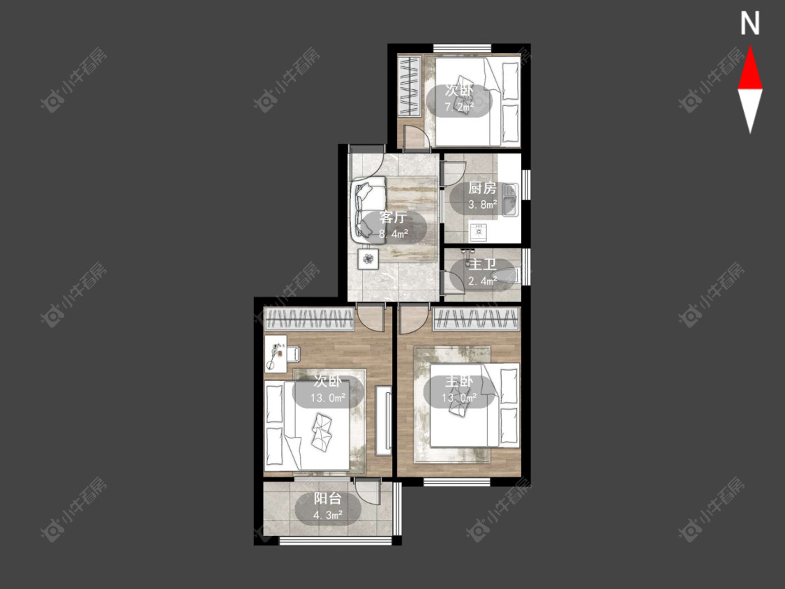 常州东横街在售二手房源户型图_小牛看房