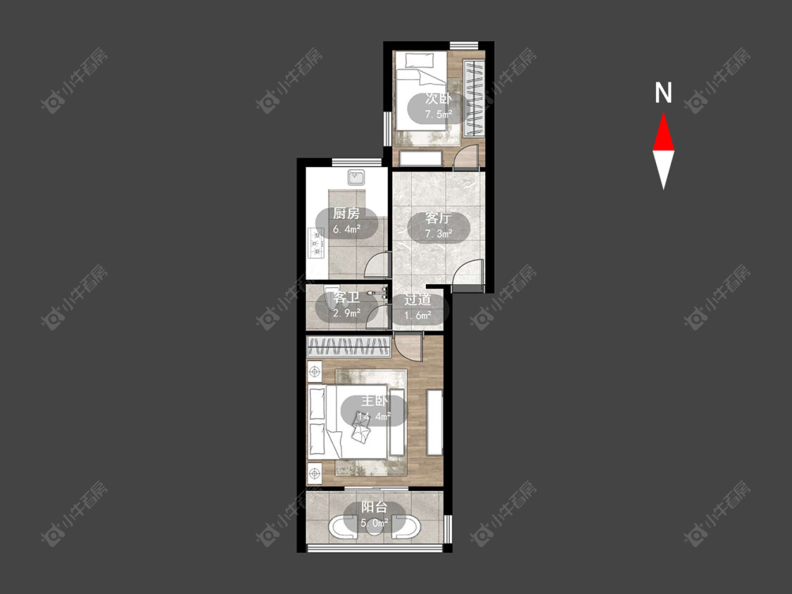 常州红梅新村在售二手房房源户型图_小牛看房