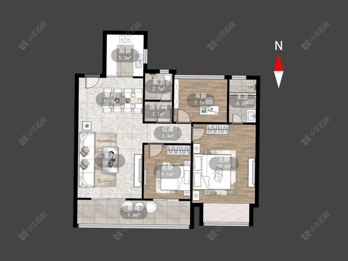 常州嘉宏空港国际星光城在售二手房源户型图_小牛看房