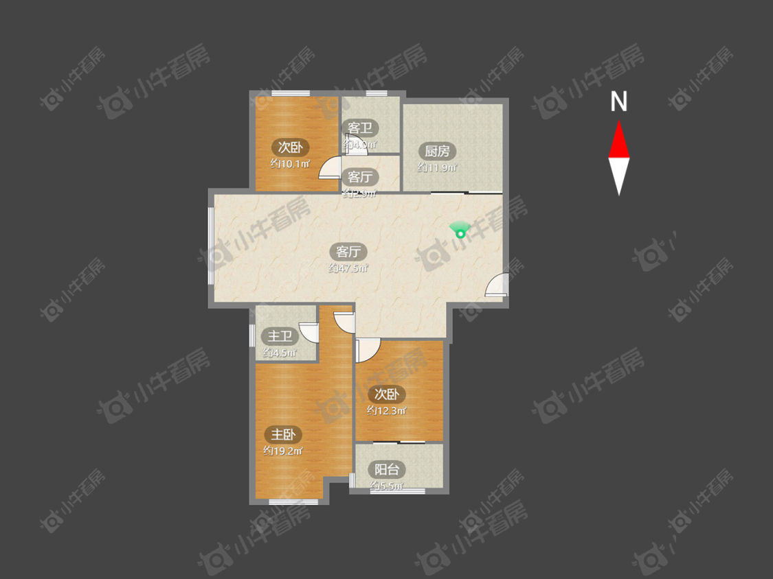 常州翡翠锦园在租房源户型图_小牛看房