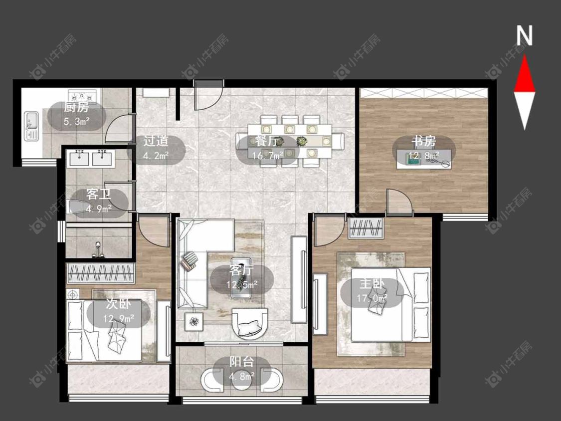 常州天隽峰在售二手房源户型图_小牛看房