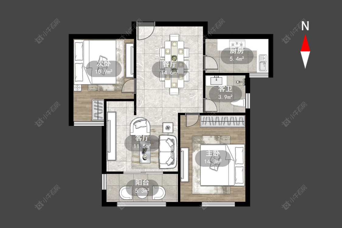 聚湖雅苑房源户型图 常州聚湖雅苑在售二手房源户型图_小牛看房
