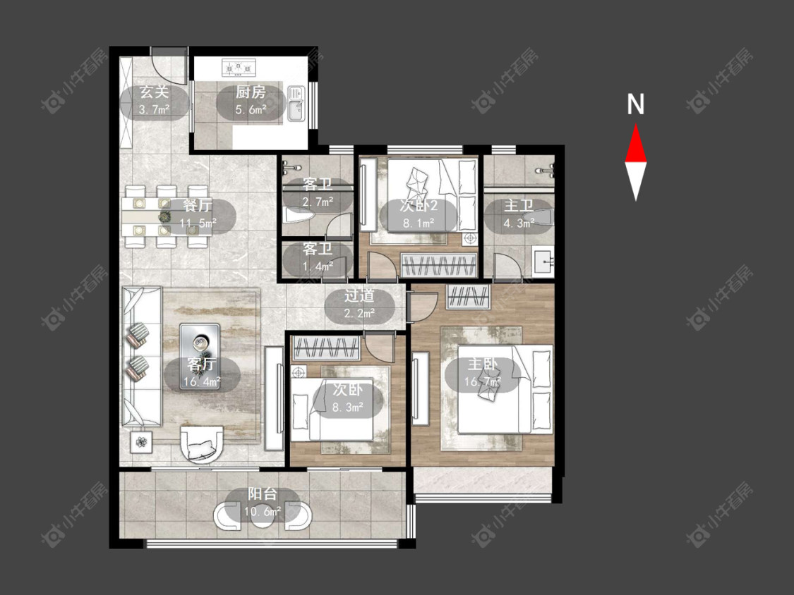 常州碧桂园壹号天禧在售二手房源户型图_小牛看房