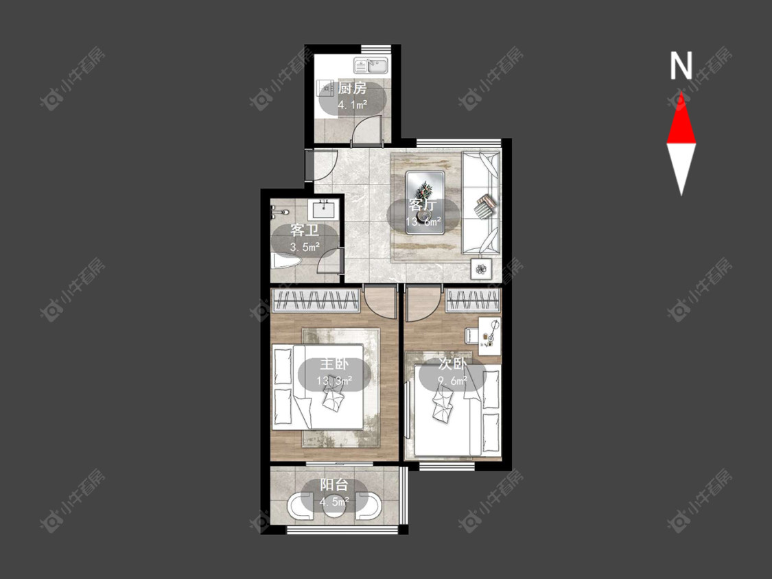 常州白云新村在售二手房源户型图_小牛看房