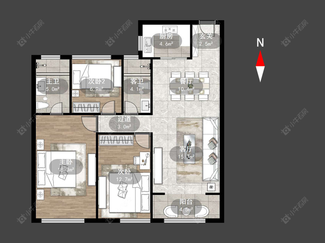 常州绿都万和城六区在售二手房源户型图_小牛看房