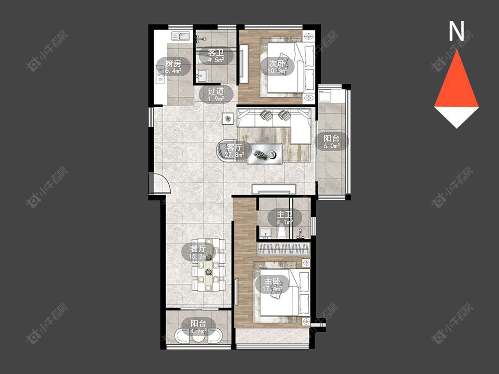 天润国际花园房源户型图 常州天润国际花园在售二手房源户型图_小牛看房