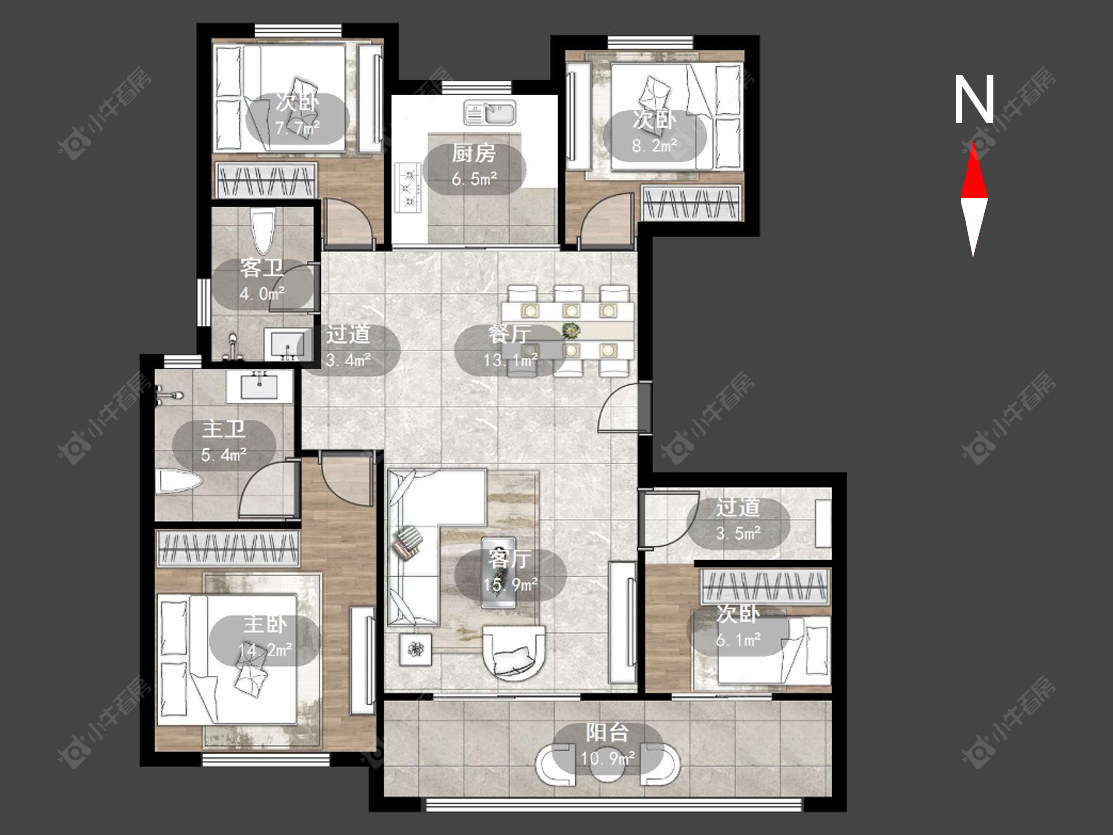 弘阳天下锦房源户型图 常州弘阳天下锦在售二手房源户型图_小牛看房