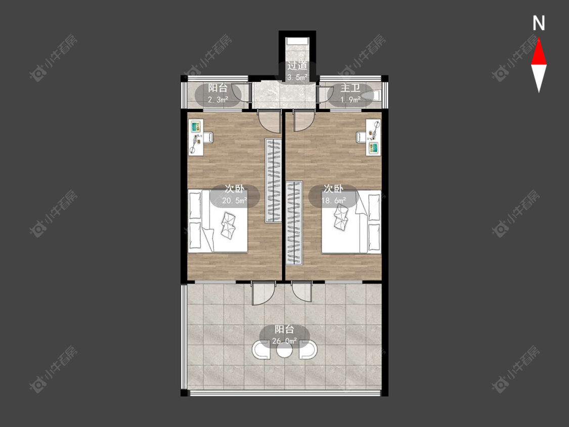 朱家村(钟楼五星)房源户型图 常州朱家村(钟楼五星)在售二手房源户型图_小牛看房