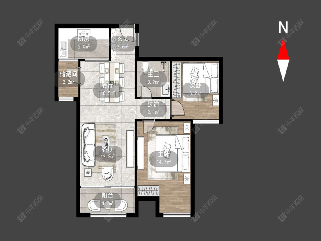 常州典雅花园在售二手房源户型图_小牛看房