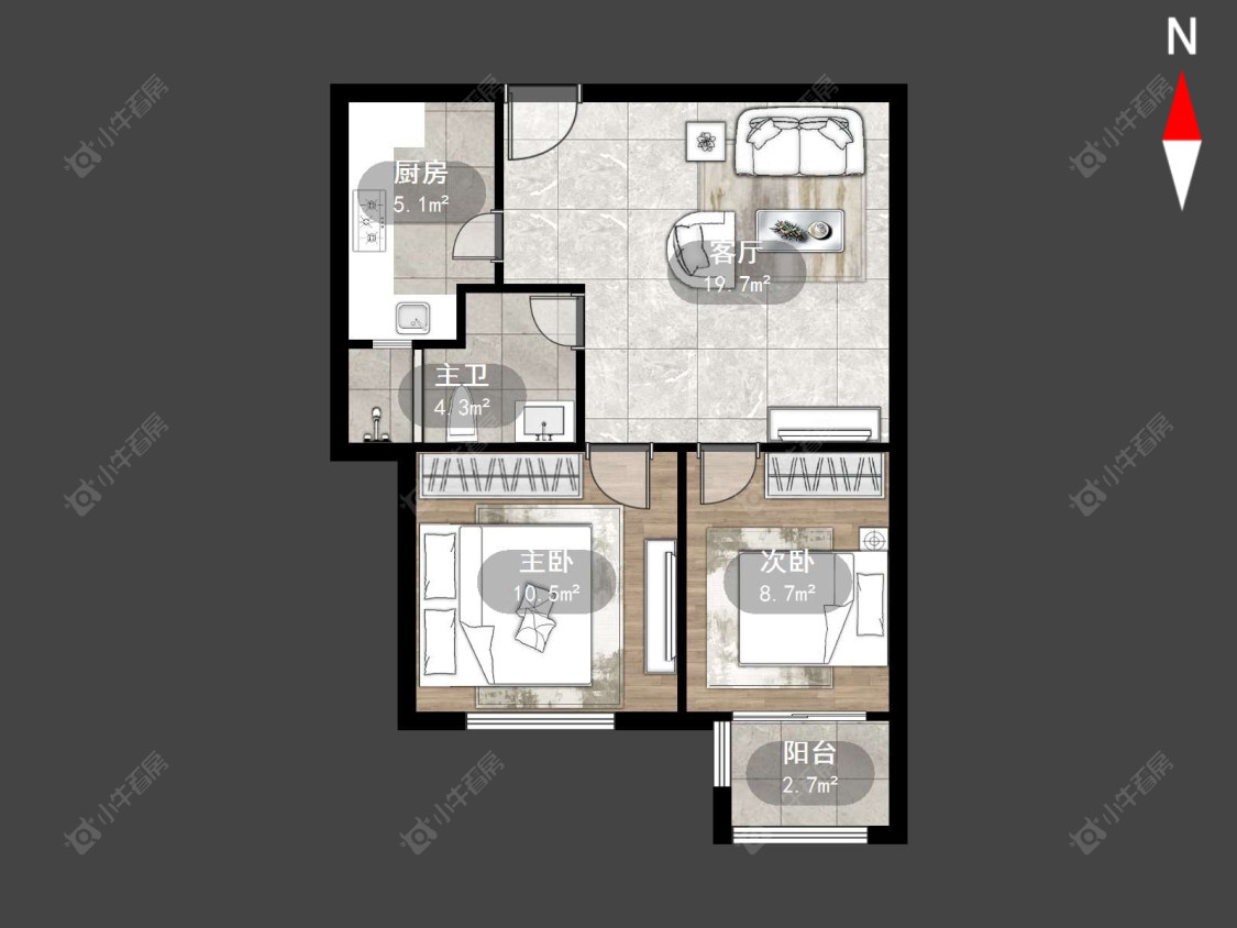常州京城豪苑北区在售二手房源户型图_小牛看房