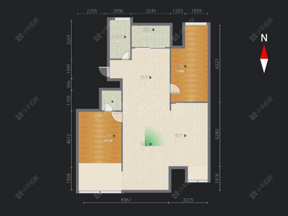 常州永宁花园在售二手房源户型图_小牛看房