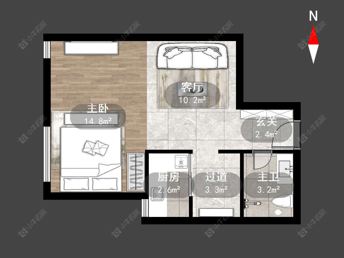 常州东方国际公寓在售二手房源户型图_小牛看房