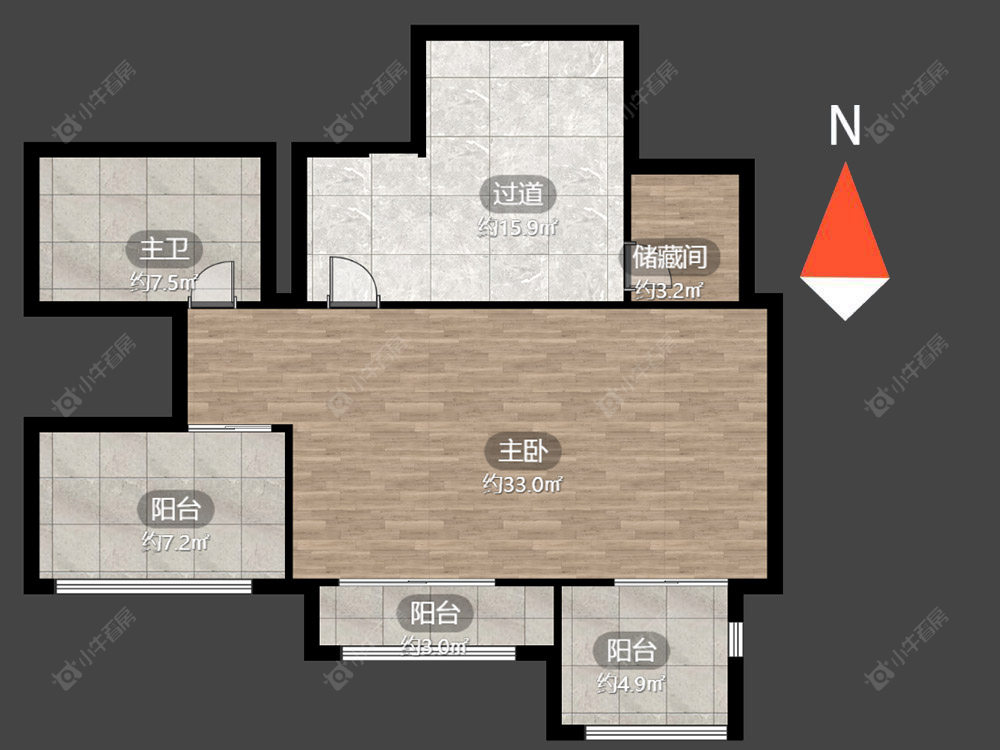 新城南都花海房源户型图 常州新城南都花海在售二手房源户型图_小牛看房