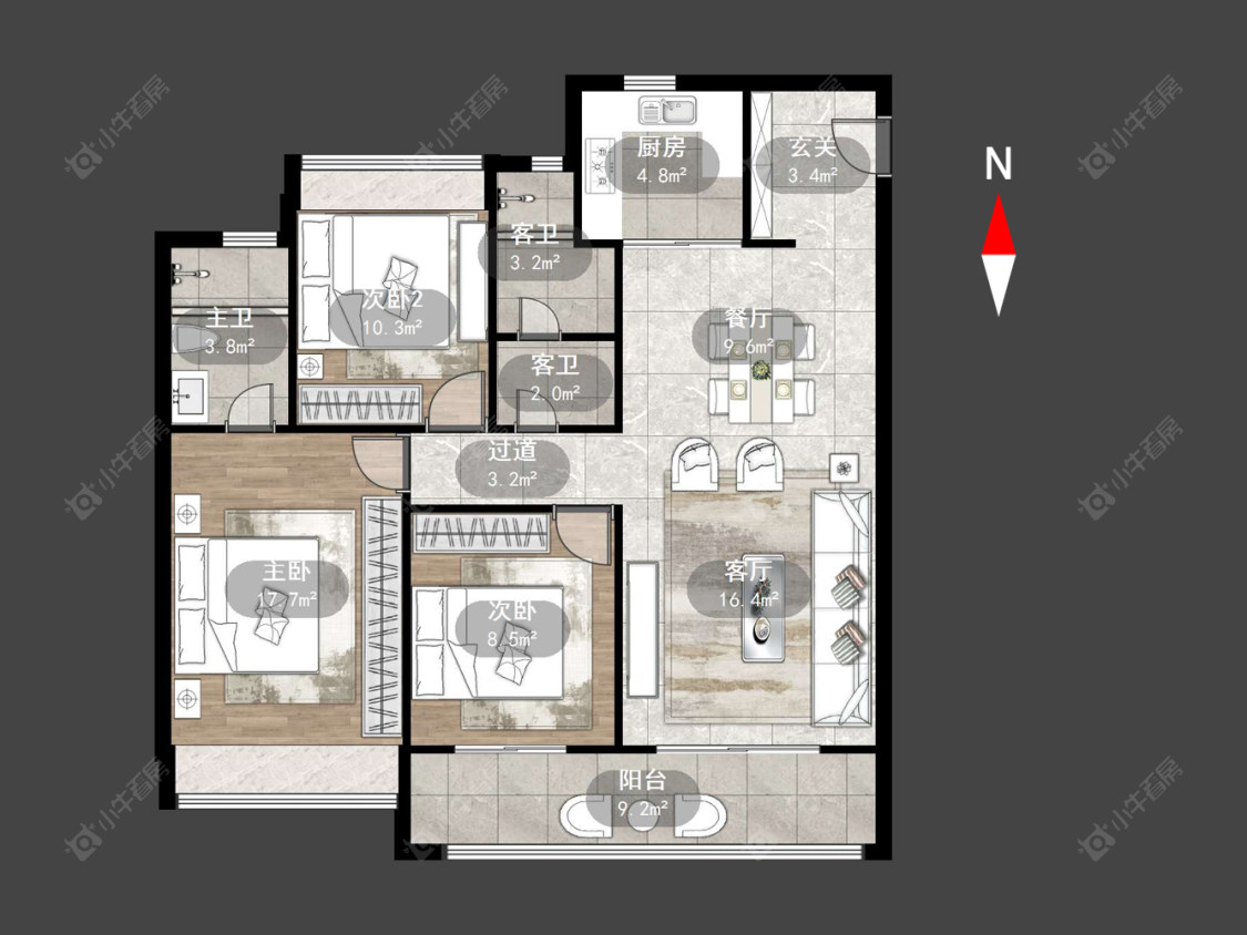 绿地香港名墩道房源户型图 常州绿地香港名墩道在售二手房源户型图_小牛看房