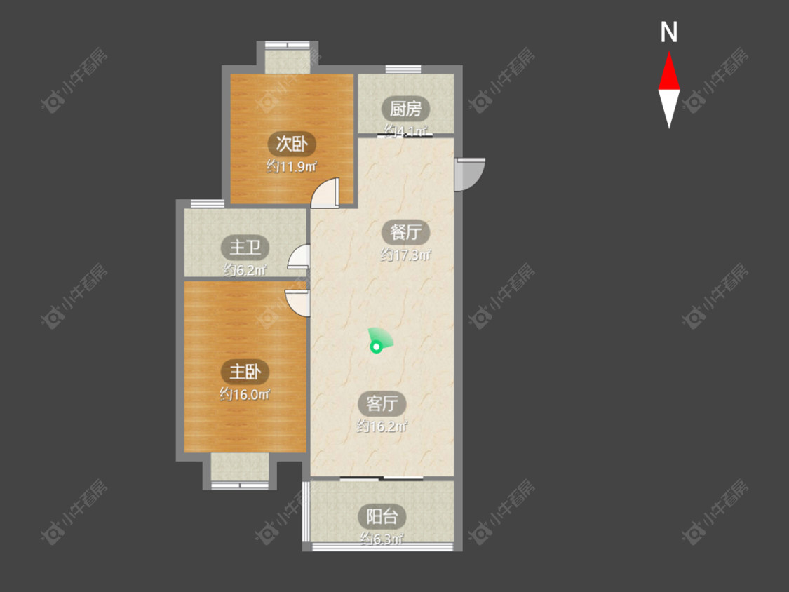 常州紫金园在售二手房源户型图_小牛看房