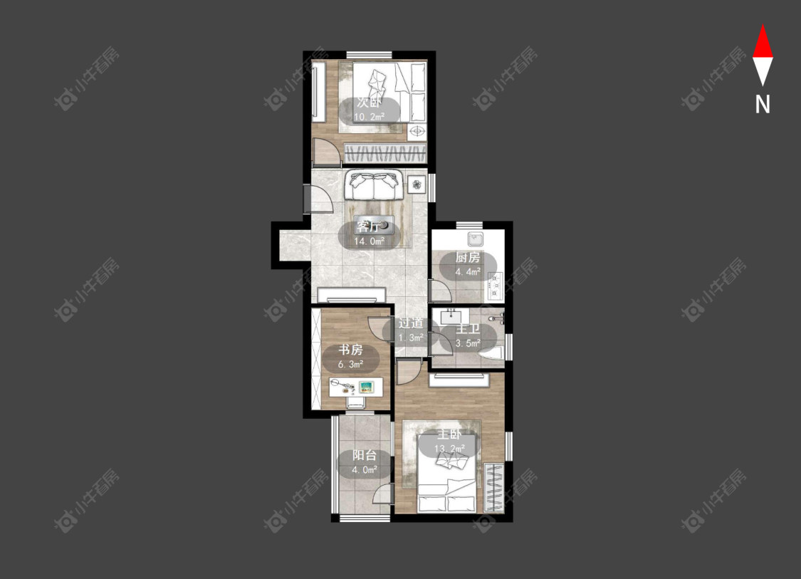 常州椿桂坊教工宿舍楼在售二手房源户型图_小牛看房