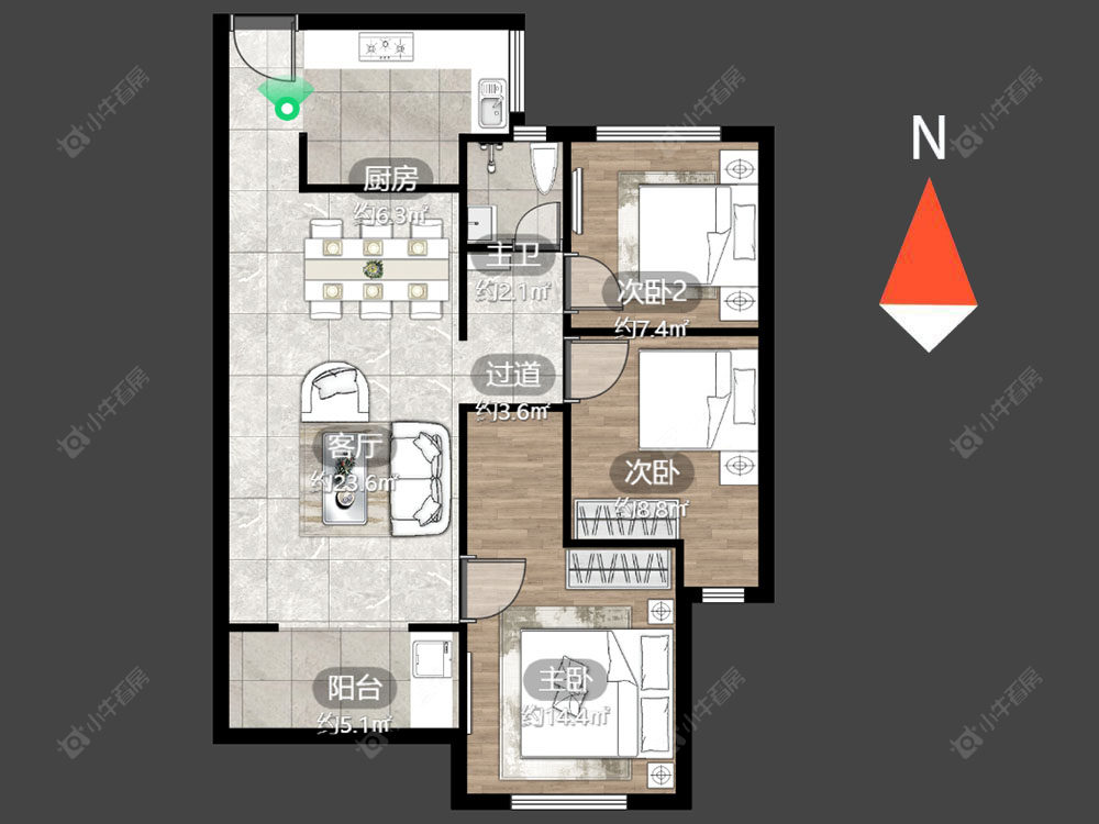 常州路劲城二期在售二手房源_小牛看房