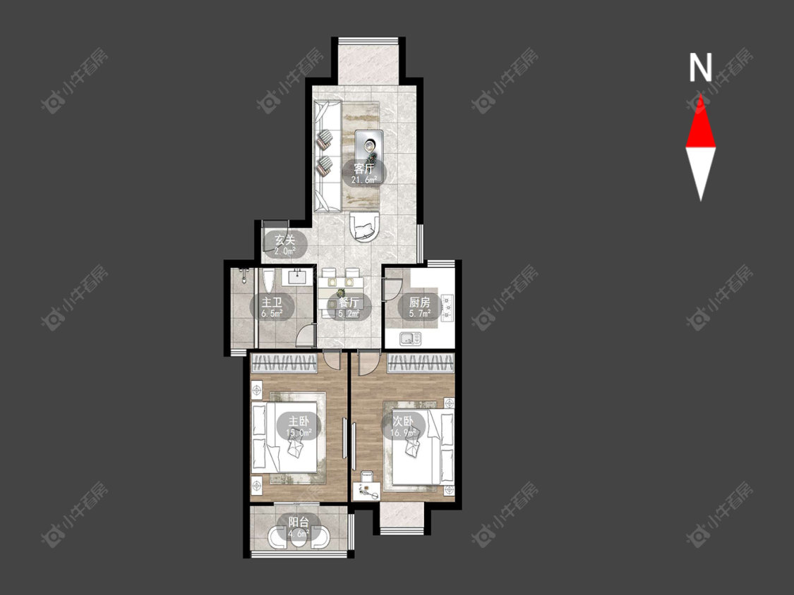 常州太湖明珠苑南苑在售二手房房源户型图_小牛看房