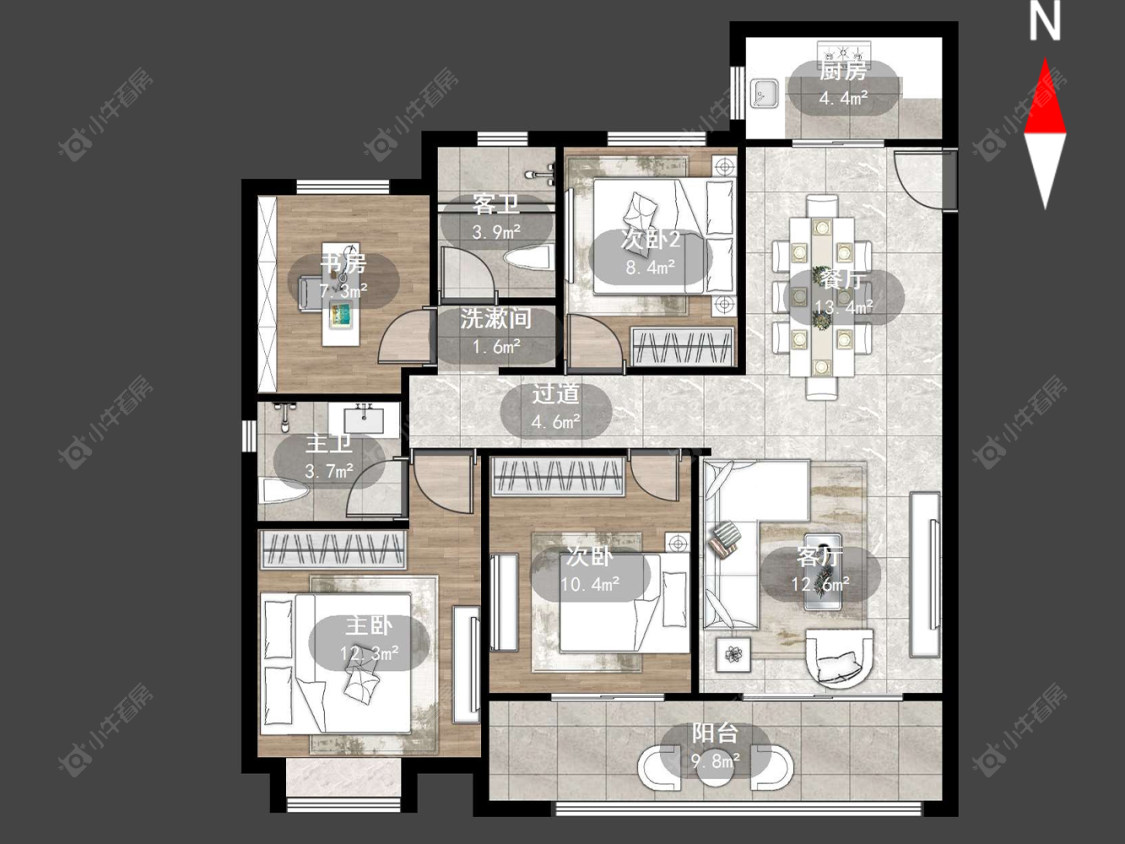 天宁融悦府房源户型图 常州天宁融悦府在售二手房源户型图_小牛看房