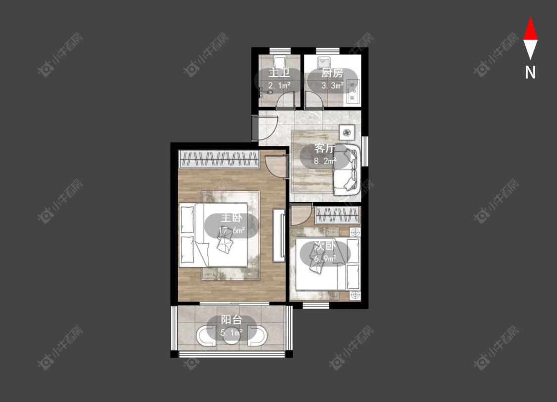 常州桃园新村在售二手房源户型图_小牛看房